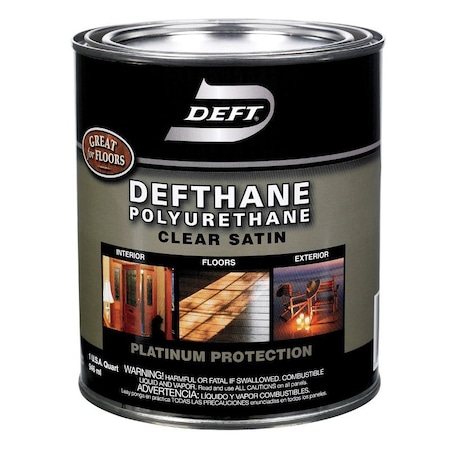 Deft Satin Clear Oil-Based Polyurethane 1 qt DFT25/04